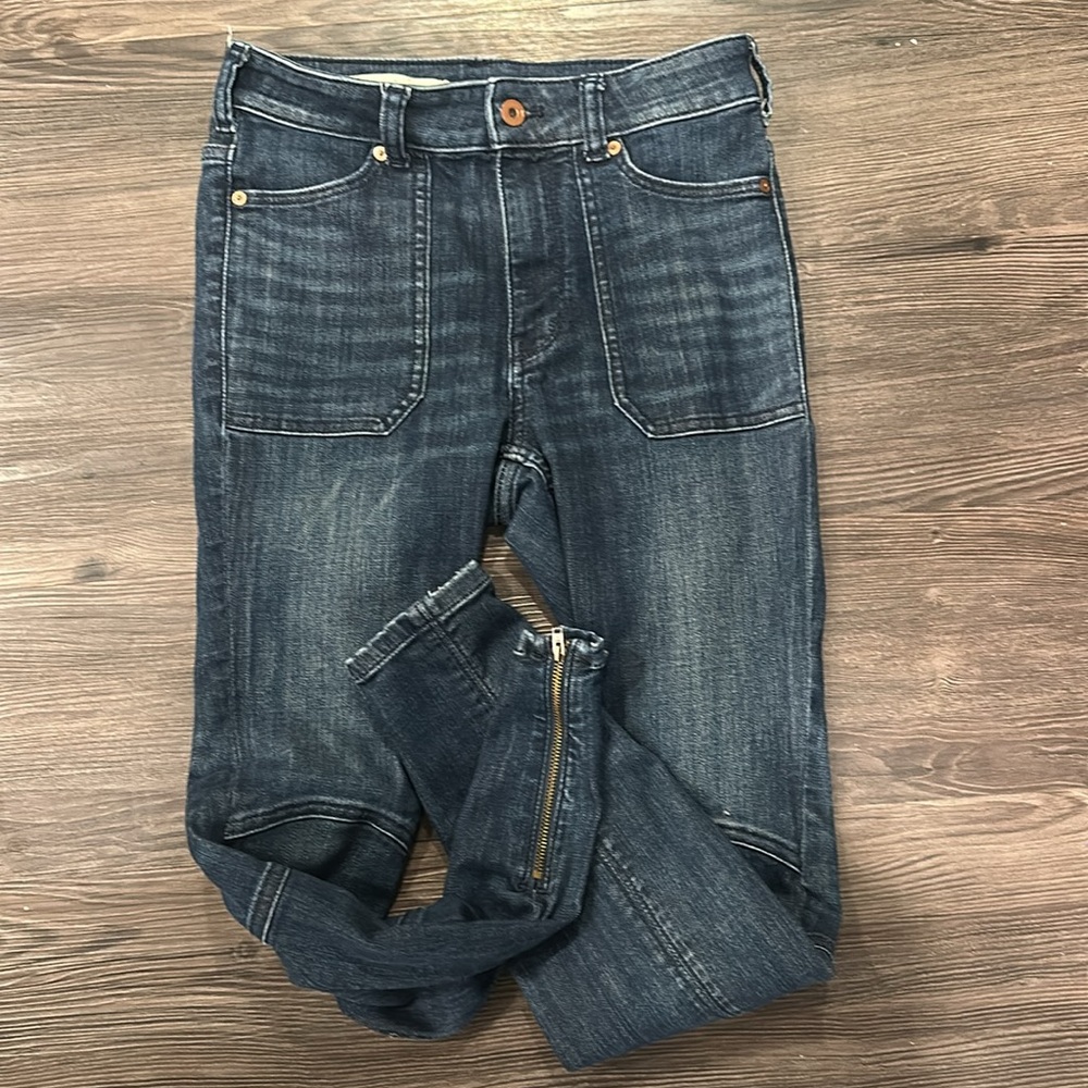 Anthropologie Pilcro and the Letterpress HR Dark Wash Denim Sminny Jean